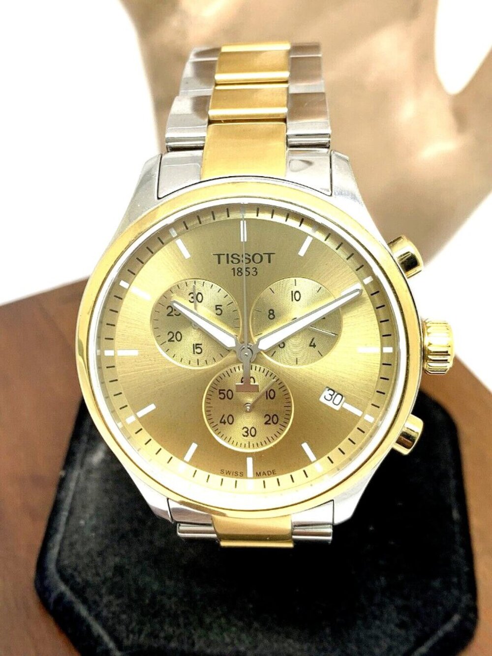Tissot Men's Watch Chrono XL Swiss Quartz Chronograph Two Tone T1166172202100